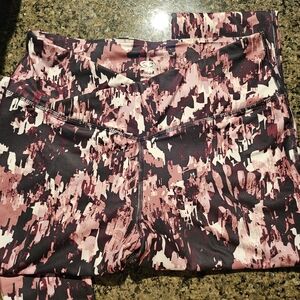 Athletic Works Pink and Black Leggings